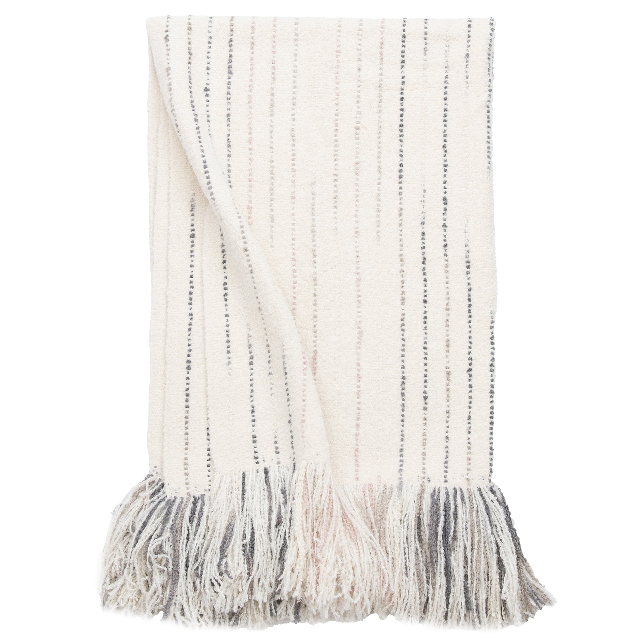 Chalk Stripe Fade Throw